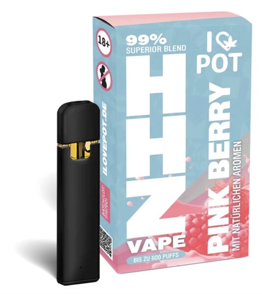 ILovePot HHZ Vape, 99% Superior Blend, 1ml Pink Berry